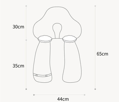 Travesseiro Anatômico para Bebês Antialérgico Regulável BabyNest