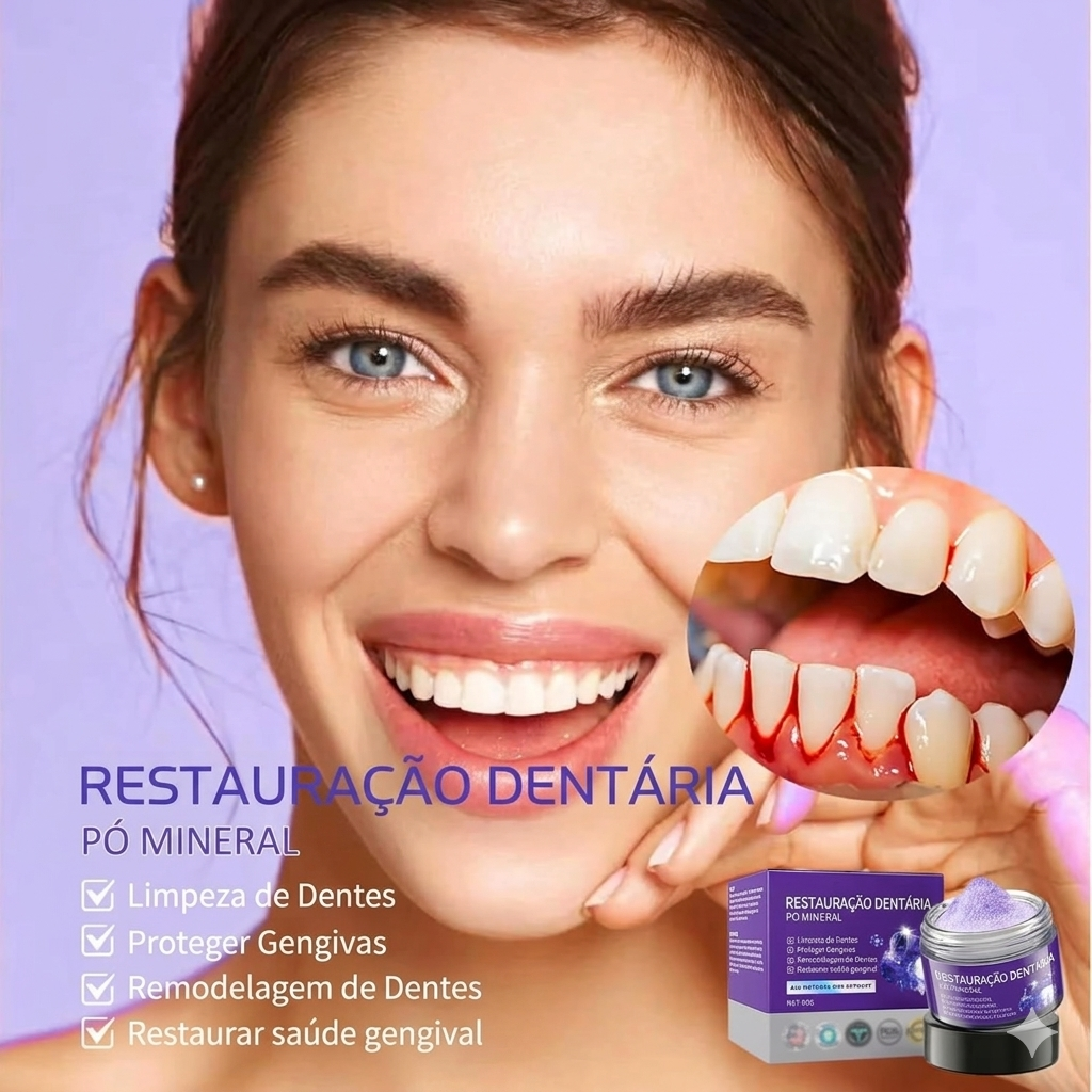 LumiDent Pro® – Pó Dental Mineral Clareamento Profundo e Restauração do Esmalte