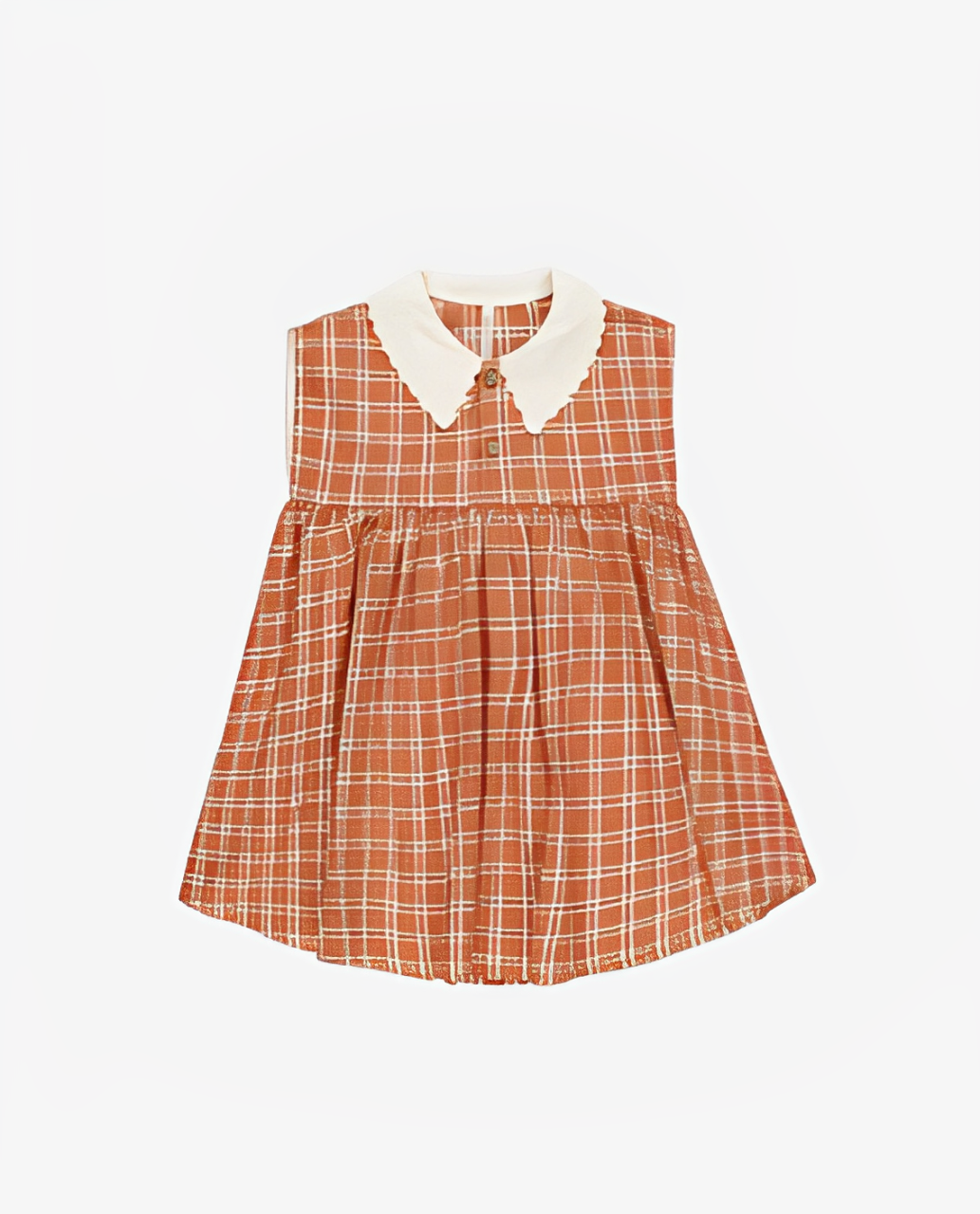 Vestido babydoll com colarinho