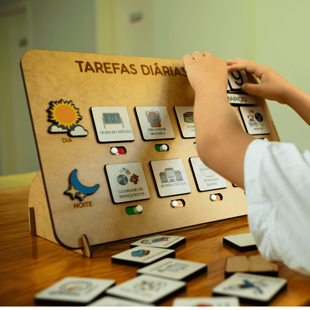 Agenda Infantil Divertida - Rotina Organizada para Tarefas Diária