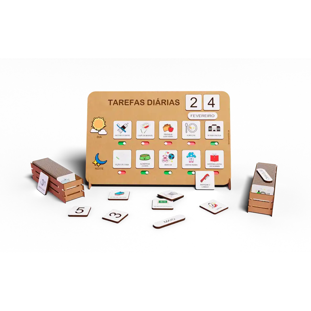 Agenda Infantil Divertida - Rotina Organizada para Tarefas Diária