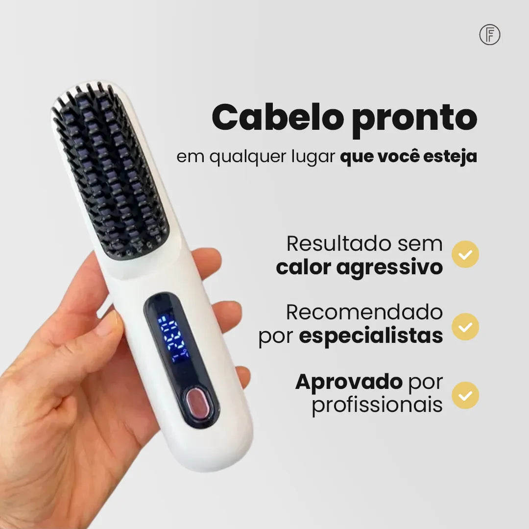 Escova Alisadora Portátil - SmoothPro