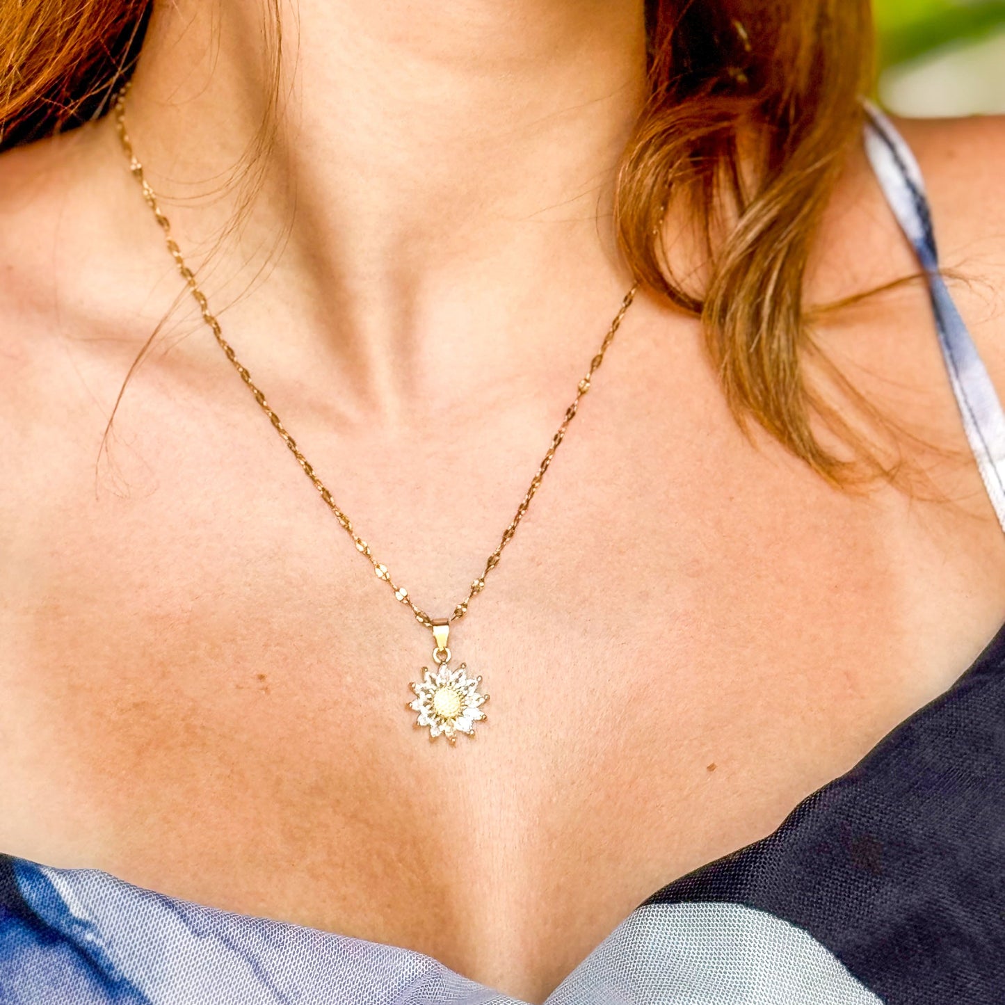 Colar Girassol Premium - Gift Set Completo