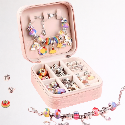 Kit pulseiras e berloques Princess - 67 Peças