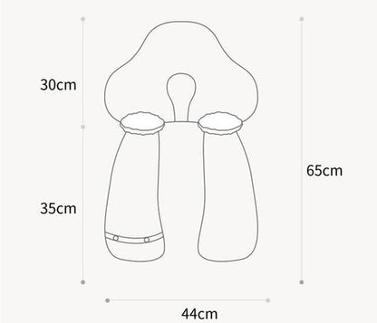 Travesseiro Anatômico para Bebês Antialérgico Regulável BabyNest