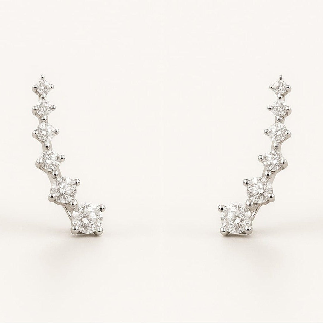 Brincos Ear cuff - Sublime Brilho Contínuo