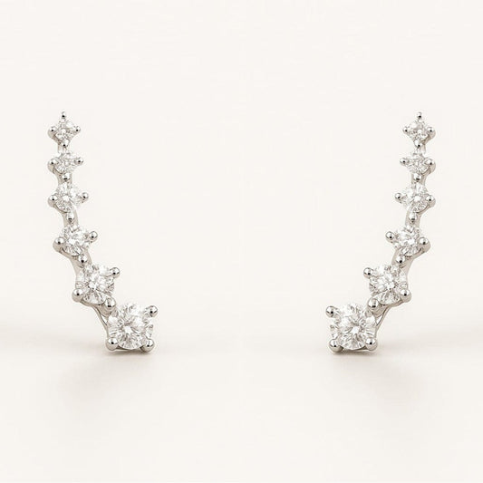 Brincos Ear cuff - Sublime Brilho Contínuo