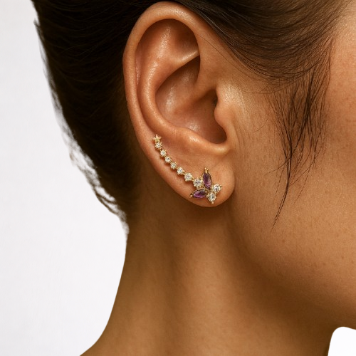 Brincos Ear cuff - Sublime Borboleta d’Or