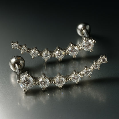 Brincos Ear cuff - Sublime Brilho Contínuo