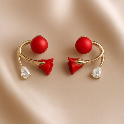 Brincos Ear cuff - Sublime Rosa Imperial