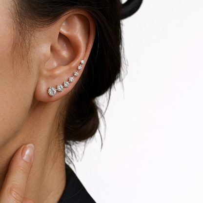 Brincos Ear cuff - Sublime Brilho Contínuo