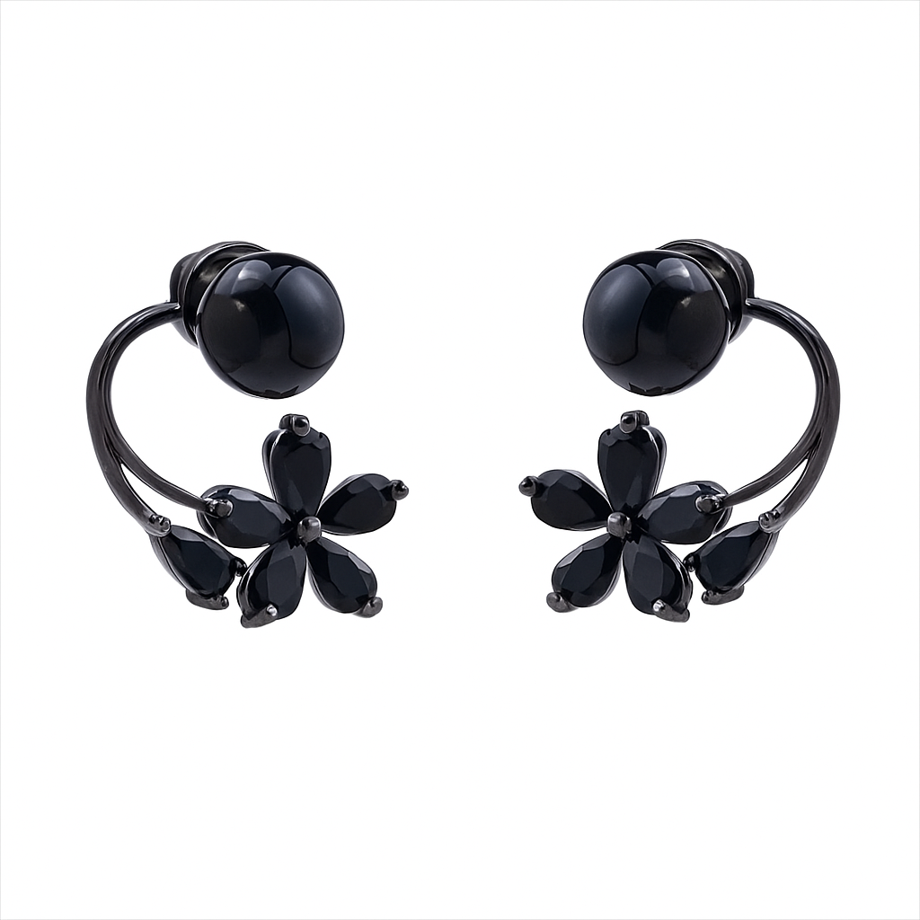Brincos Ear cuff - Sublime Flor da Noite