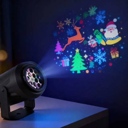 Projetor Natalino Led Desenhos - NatalLights 16 Padrões