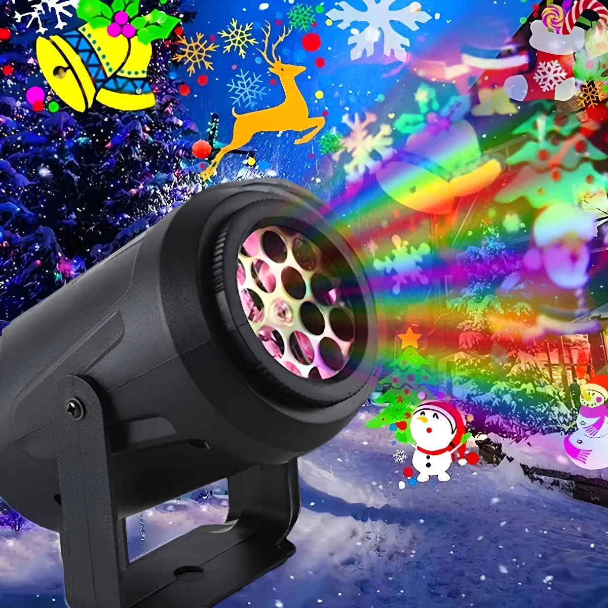 Projetor Natalino Led Desenhos - NatalLights 16 Padrões