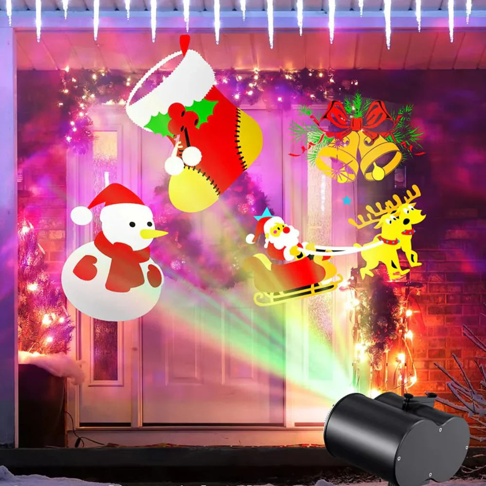 Projetor Natalino Led Desenhos - NatalLights 16 Padrões
