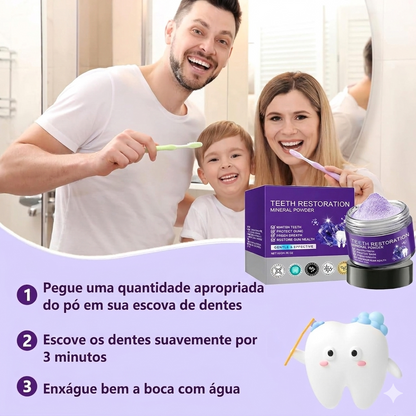 LumiDent Pro® – Pó Dental Mineral  Clareamento Profundo e Restauração do Esmalte