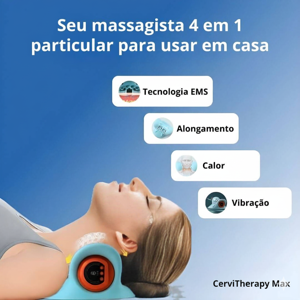 Massageador Cervical 4 em 1 - CerviTherapy Max