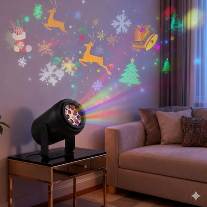Projetor Natalino Led Desenhos - NatalLights 16 Padrões