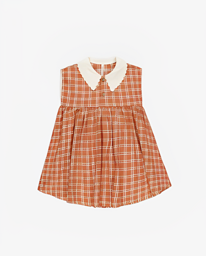 Vestido babydoll com colarinho