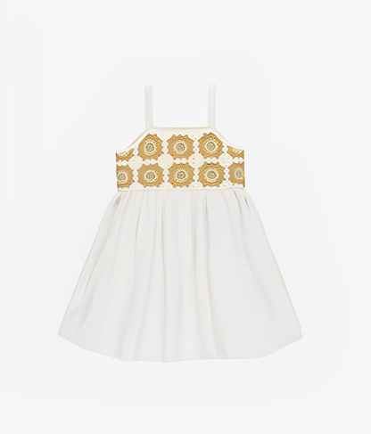 Vestido Girassol Bordado