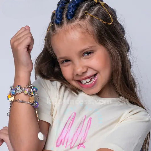 Kit pulseiras e berloques Princess - 67 Peças