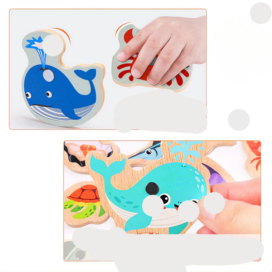 Pescaria Magnéticos infantil De Madeira